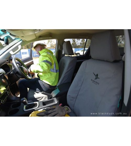 Toyota Hilux Workmate Dual Cab Front Seat Covers — photo 2